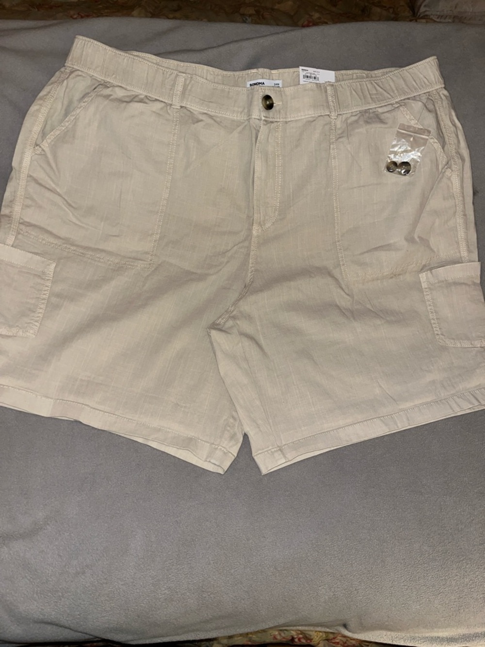 Sonoma Beige Women”s Bermuda Utility Shorts